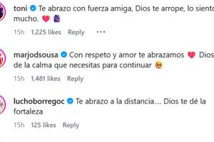 Toni Costa y Marjorie de Sousa son solo algunos de los muchos famosas y famosas que se han volcado en arropar a Aylín Mujica ante el dolor que enfrenta. 