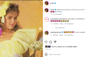 Thalía defendió su lugar como pionera del estilo 'coquette'.