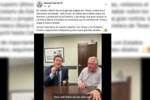 gobernador Samuel García Nuevo León seguro Dallas Debanhi Escobar 