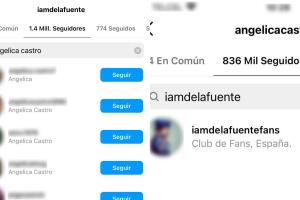 Ni Cristián de la Fuente ni su esposa, Angélica Castro, se seguían en Instagram. 