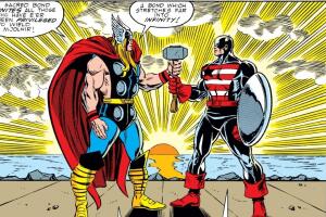 capitan america y thor con el mjolnir marve comics.jpg