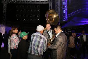 Backstage con El Recodo