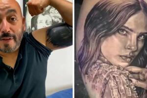 Lupillo Rivera planea modificar el tatuaje con el que tapó el rostro de Belinda