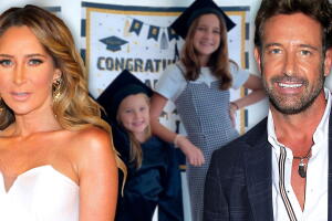 Gabriel Soto, Geraldine Bazán y sus hijas