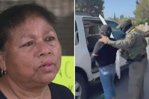 Abuela hispana con cáncer es liberada de un centro de detención de ICE en California.