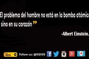 Comparte tu frase favorita utilizando los hashtags #AlbertEinstein #KQ105
