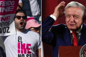 Marcha INE México AMLO