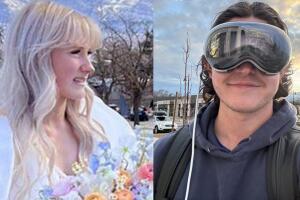 Ingeniero se casa con sus Apple Vision Pro