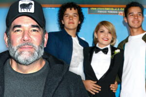 Eduardo Santamarina, Itatí Cantoral y sus hijos