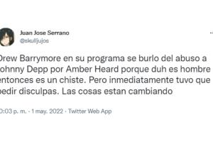 Reacciones al comentario de Drew Barrymore sobre el juicio de Johnny Depp vs Amber Heard