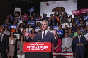 Newsom anuncia plan para rediseñar distritos de California y ganar 5 escaños en el Congreso