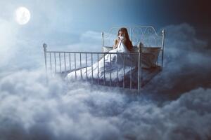 Woman,Wakes,Up,In,The,Clouds