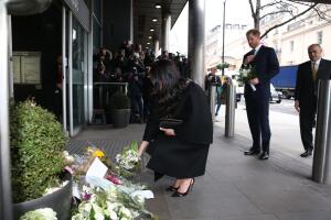 The Duke And Duchess Of Sussex Sign A Book Of Condolence At New Zealand House