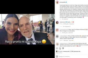 Natalia Ramírez externa su tristeza por la muerte de Kepa Amuchastegui