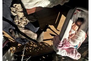 Zuria Vega y su bebé