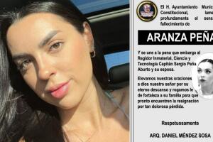 El gobierno municipal de Salina Cruz, Oaxaca, lamentó el fallecimiento de la actriz Aranza Peña. 