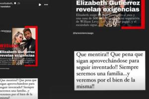 Elizabeth Gutiérrez desmiente presuntas exigencias sobre el acuerdo de manutención
