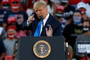 Trump en un mitin en Carson City, Nevada.