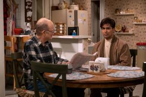 Kurtwood Smith as Red Forman, Wilmer Valderrama as Fez in episode 103 of That ‘90s Show. Cr. Patrick Wymore Netflix.jpg