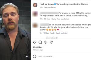 Noah, hermano de Matt Brown, reveló en un video que ayudó a rescatar del río el cuerpo de la estrella del reality ‘Alaskan bush people’.