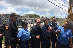 Rescatan un gato de una tubería