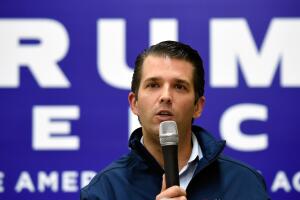 Donald Trump Jr. en una imagen de la campaña presidencial.