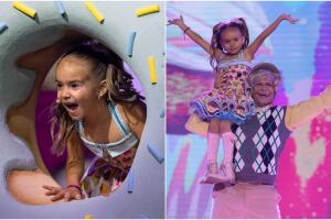 Nathalie y Diego en el primer show de Mi Famoso y Yo