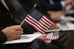 Immigrants Sworn In As American Citizens At Naturalization Ceremony