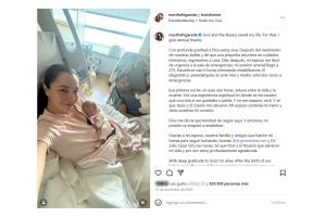 Martha Higareda con sus bebés.