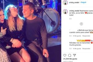 Esta es una de las fotos que la mamá de Christian Nodal eliminó de Instagram tras conocerse la ruptura con Belinda.