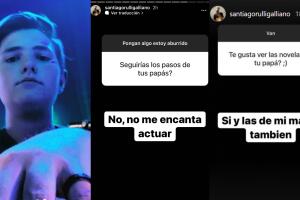 Santiago, el hijo de Sebastián Rulli y Cecilia Galliano, dejó en claro que no le gusta actuar.  
