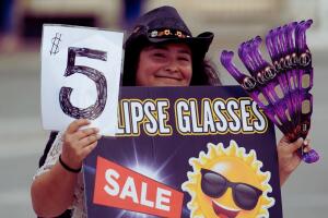 Eclipse solar total Texas