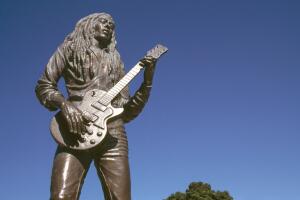 Statue of Jamaican songwriter Bob Marley, Kingston