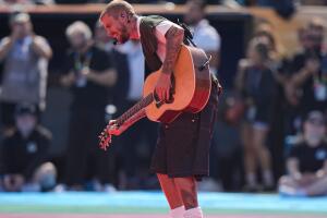 Justin Bieber durante la final. 