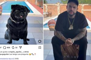La imagen de la izquierda fue la que salió desde la cuenta de 'El Gordo' Aguilar en Instagran y que mandó a un punto álgido el pleito de Emiliano Aguilar con su familia paterna.