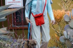 Doria Ragland paseando perros LA