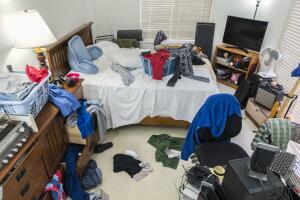 Very Messy Boys Bedroom 