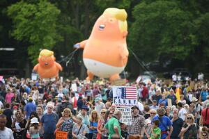 Scotland Protests At The Visit Of United States President Donald Trump