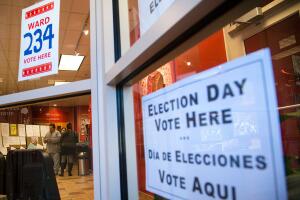 Nation Goes To The Polls In Contentious Presidential Election Between Hillary Clinton And Donald Trump