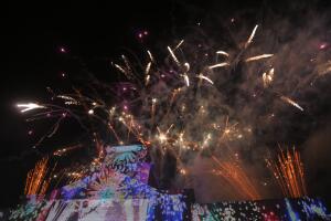 Fireworks above City Hall on New Year's Eve, Sugar Land