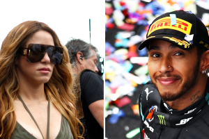 Shakira y Lewis Hamilton