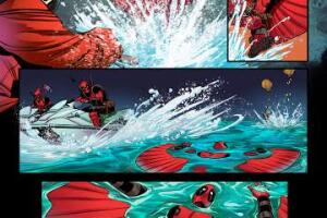 Deadpool en el agua
