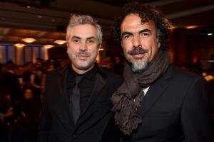 Alfonso Cuarón y Alejandro G. Iñarritú attend the 67th Annual Directors Guild Of America Awards at the Hyatt Regency Century Plaza on February 7, 2015 in Century City, California. 