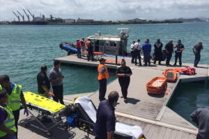 Todos los pasajeros y tripulantes del ferry incendiado fueron atendidos