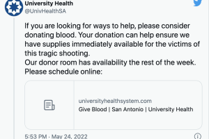 donadores de sangre tiroteo robb elementary uvalde