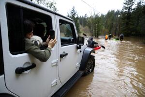 Sonoma County Town Of Guerneville Inundated With Flood Waters From "Atmospheric River" Weather System