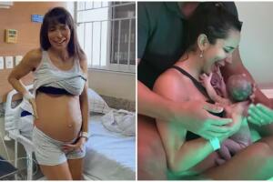 Carol Borba teve gravidez difícil, mas sua filha veio ao mundo em um parto lindo