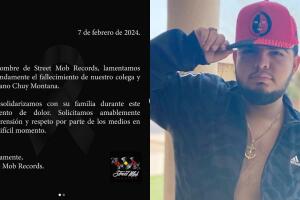 Street Mob Records confirmó la muerte del cantante Chuy Montana.