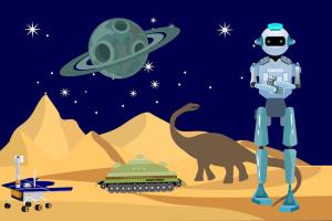 ilustración ciencia ficción