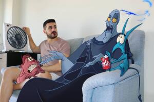  Samuel Manzanera Blasco ilustra su día a día a lado de personajes Disney: fotos